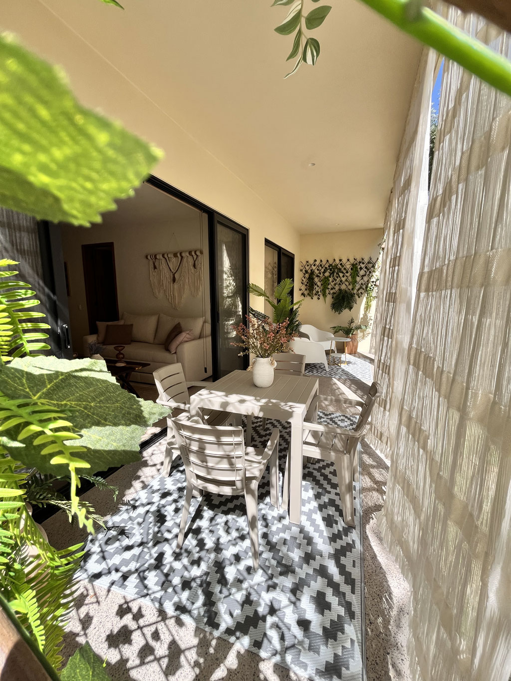 Private furnished terrace Bucerias