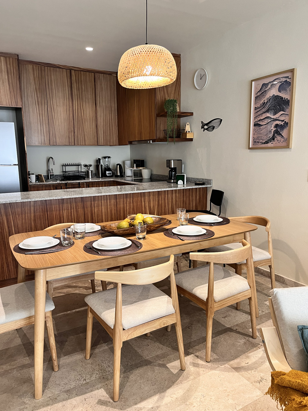 Dining area for four people vacation rental